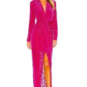 Veronica Beard magenta Ruthie Dress.